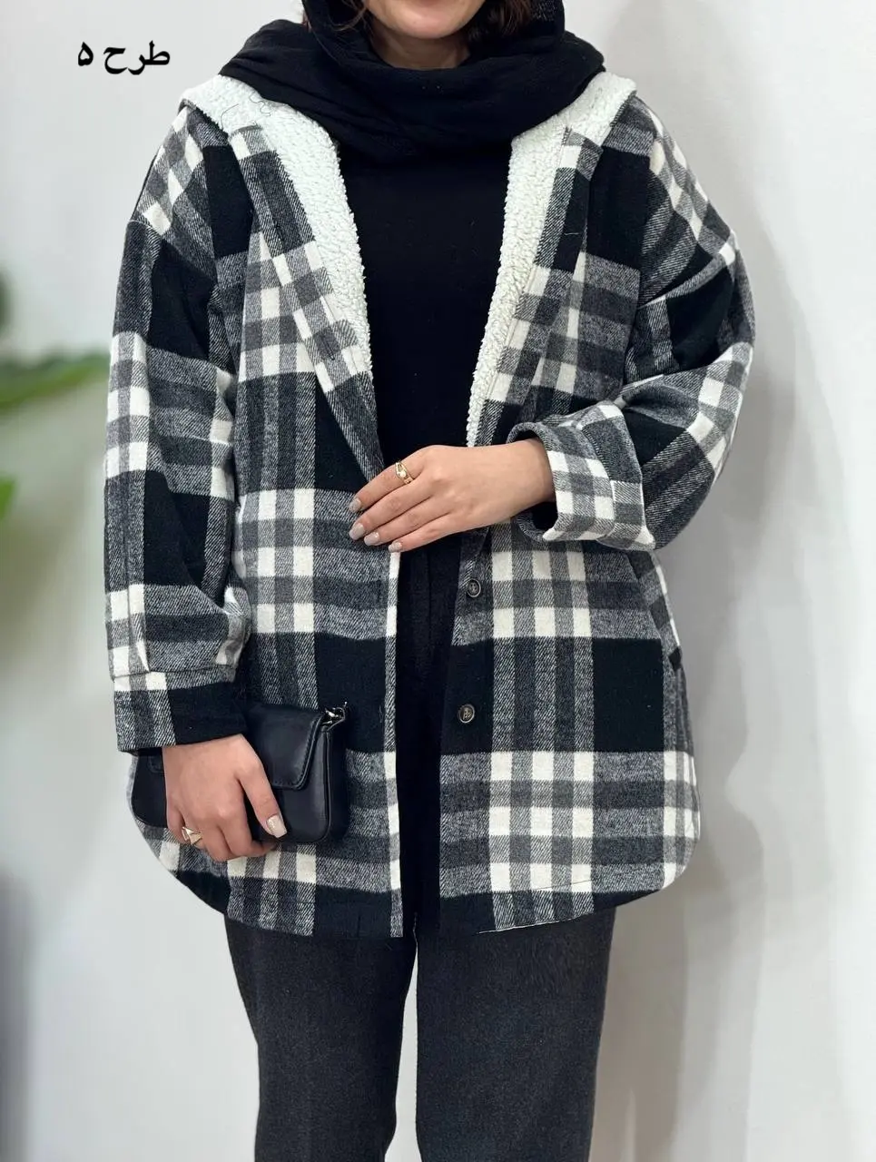 پالتو پشمی داخل تدی کلاهدار پردیس